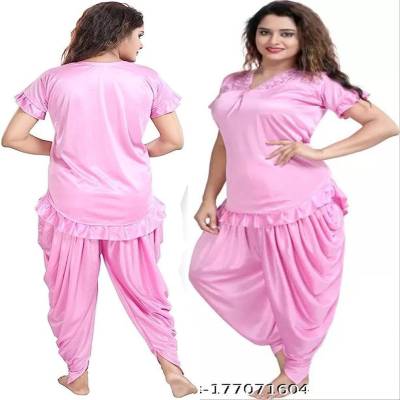 2 Part Pink Dhoti Style Night Dress